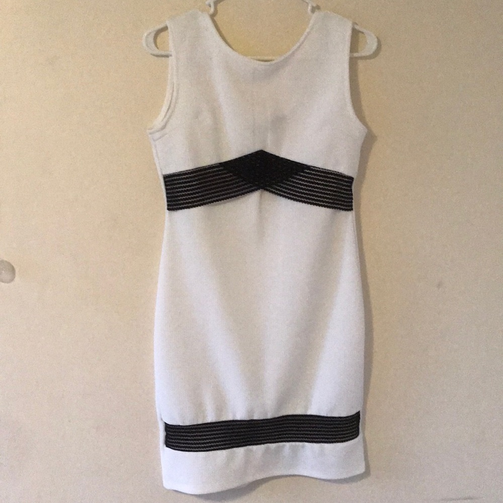 Dress - white and black